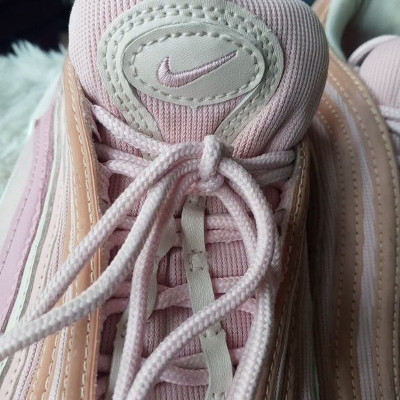 Nike Airmax 97 premium tricolor Pink Striped mesh upper running sneakers 8 - Picture 3 of 14